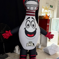 Ballon gonflable publicitaire en forme de bouteille de bowling personnalisée pour défilés et événements