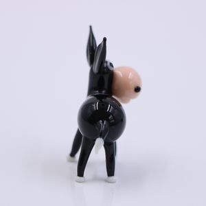 カスタム手作りムラーノランプウォックガラスロバ動物置物 - Product Image 5