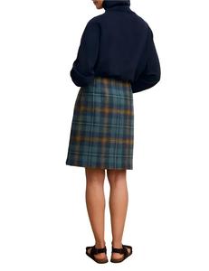 Women's Wool Plaid Mini Pencil <b>Skirt</b> Regular Waistline Classic Style Autumn Wear - Product Image 2