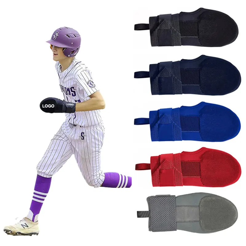 Özel tasarım renkli gençlik beyzbol beyzbol ve softbol için eldiven el koruma sürgülü