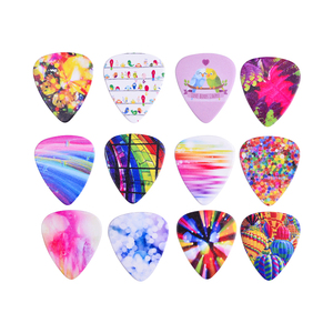 Nueva <span class=keywords><strong>venta</strong></span> especializada Forma personalizada Mezcla Rosa Patrón colorido Diseño Color Impreso Celuloide Guitarra Pick Sheet Wholesale - Product Image 3