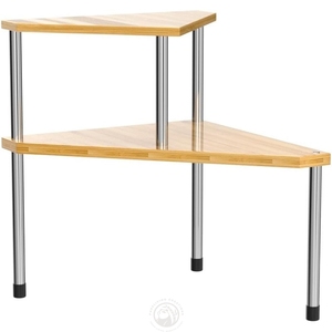 Organisateur de comptoir de salle de bain sur évier pour articles de toilette, étagère de comptoir <span class=keywords><strong>d</strong></span>'<span class=keywords><strong>angle</strong></span> à 2 niveaux pour maquillage pour table de rangement pour café - Product Image 4