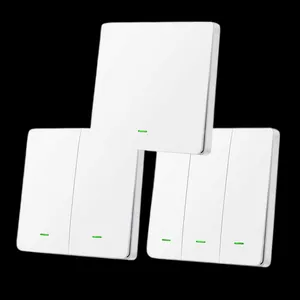 CE wifi 1/2/3/4 painel de gangues interruptor de parede de luz inteligente interruptor elétrico wi-fi