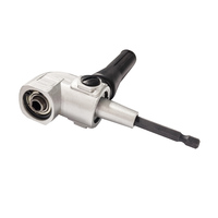 Adaptateur de perceuse à angle droit en L à tige hexagonale de 1/4 "avec poignée