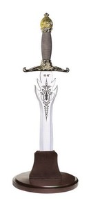 Du <span class=keywords><strong>seigneur</strong></span> <span class=keywords><strong>des</strong></span> <span class=keywords><strong>anneaux</strong></span> Adhafang épée d'arwen manche en bois rouge meilleure qualité fait à la main Cosplay décoration film fantaisie épée - Product Image 2