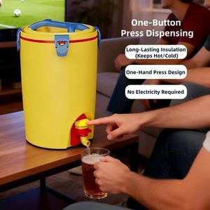 Hot Selling Outdoor Insulated <b>Cooler</b> Bucket Set Multi-Functional Portable <b>Cooler</b>/Warmer for <b>Drinks</b>, Beverages - Product Image 2