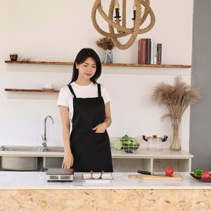 Wholesale Custom Logo Work <b>Apron</b> Waterproof Custom Printed Logo Oil-proof Wash-free Kitchen Cooking <b>Bbq</b> Chef Barista <b>Apron</b> - Product Image 5