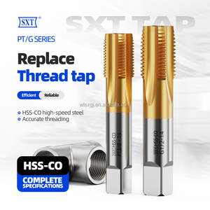 Hsse tin hiệu suất cao ống threading công cụ 55 60 độ ZG/PT/rc1/2L HSS rãnh thẳng người anh Ống vít threading vòi - Product Image 2