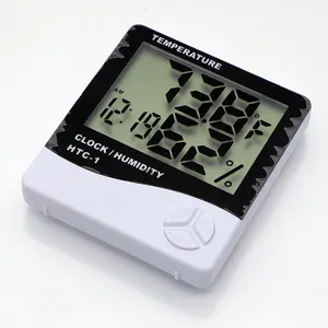 Termometer Digital Manual Lcd, Pengontrol Temperatur Kelembapan Elektronik Htc-1