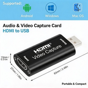 Carte de capture vidéo USB 2.0 1080P30fps pour streaming et VHS, enregistreur HDTV pour ordinateur portable, jeux et <span class=keywords><strong>Android</strong></span> - Product Image 3