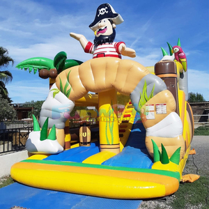 Commercial grade chateau gonflable <b>inflatable</b> pirate bouncy castle bounce <b>house</b> for kids - Product Image 5