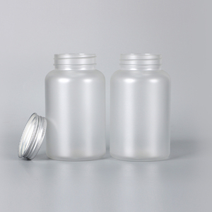 Customized Transparent Frosted Finish Capsule Bottle Pharmaceutical <b>Packaging</b> PET <b>Plastic</b> For Health Products With Screw Cap - Product Image 1