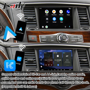 Lsailt Android 13 video đa phương tiện giao diện bao gồm không dây Carplay, Android tự động <span class=keywords><strong>Google</strong></span> bản đồ cho qx80 2014-2018 Infiniti - Product Image 3