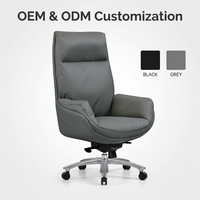 Chaise de Direction Moderne en Cuir PU, Chaise de Bureau Ergonomique Guangdong pour Domicile et Bureau