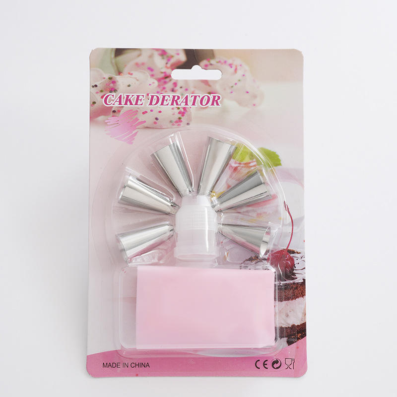 ถุงผงอีวา + หัวฉีด 6 ชิ้น + ตัวแปลงสีชมพู