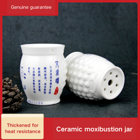 Brûleur de moxa multifonction en céramique pour soulager le stress, outil de moxibustion de santé TCM avec bord de coupe Gua Sha