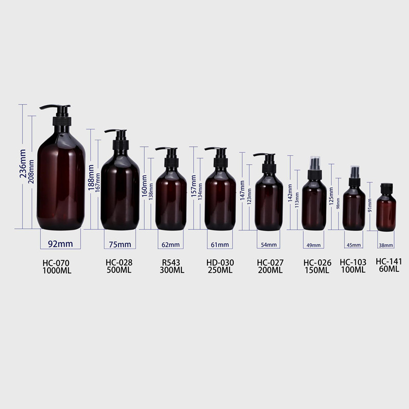 pet bottle brown hdpe 200ml