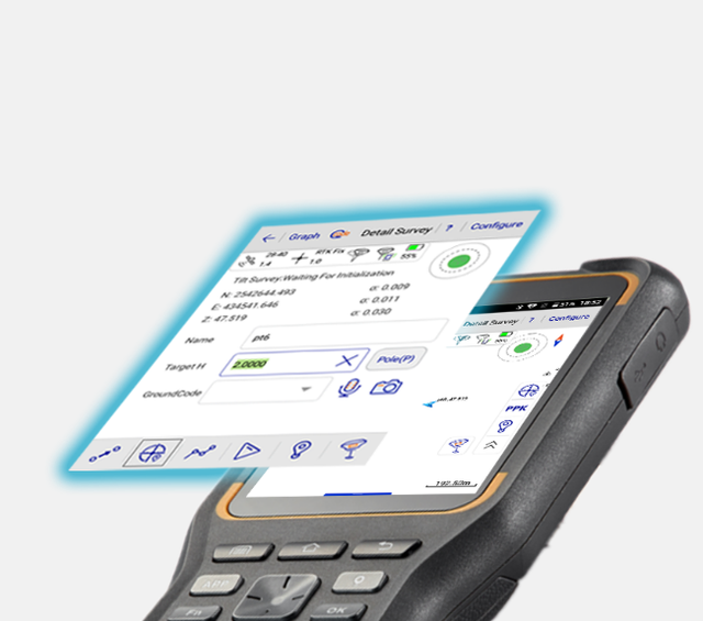 Powerful RTK Field UpdatableSoftware Hi-survey Android OS Data Collecting APP Program for RTK GNSS Surveying Job