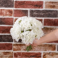 Tanaman Bunga Hydrangea Plastik Tunggal Berkualitas Tinggi Berwarna Indah Sentuhan Nyata Selamanya untuk Dekorasi Dalam Ruangan Hari Ibu Paskah