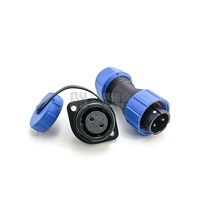 Connecteur étanche Weipu SP17 série SP à 2 broches avec raccord fileté mâle/femelle IP67