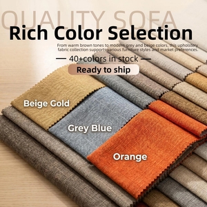 Textiles y Decoración para el Hogar, Tela con Aspecto <span class=keywords><strong>de</strong></span> Lino, Tela <span class=keywords><strong>de</strong></span> Poliéster con Aspecto <span class=keywords><strong>de</strong></span> Lino para Tapicería <span class=keywords><strong>de</strong></span> Sofás, Sillas, Cojines, Manteles - Product Image 2