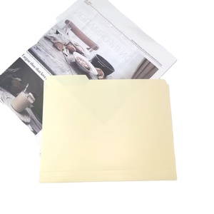 Chất lượng cao thư Kích thước giấy tài liệu PP nhựa nâu 1/3 cắt Manila tập tin thư mục cho văn phòng trường văn phòng phẩm tập tin - Product Image 3