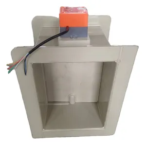 PP square motorized air duct volume control damper