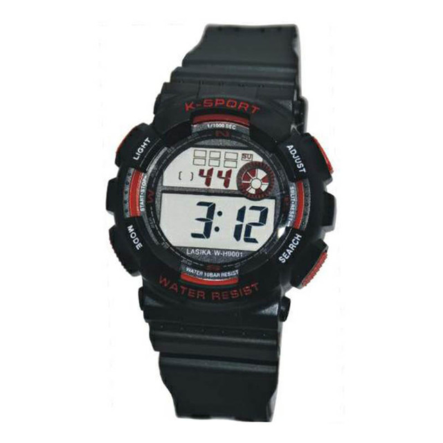Lasika Unisex Resin Water Resistant Sports Chronograph Alarm Digital Watch for Students Kids Boys Girls