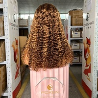 Perruque frontale HD en dentelle 13x4 sans colle, cheveux humains vierges bruts, alignés sur les cuticules, bouclés crépus, vente en gros