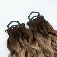 Cheveux humains vierges Remy 100% de qualité professionnelle, double trame, pointes épaisses, double tirage, trame plate