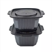 Repas à emporter PP 3 compartiments micro-ondes plastique est possible récipient alimentaire boîte à déjeuner Bento