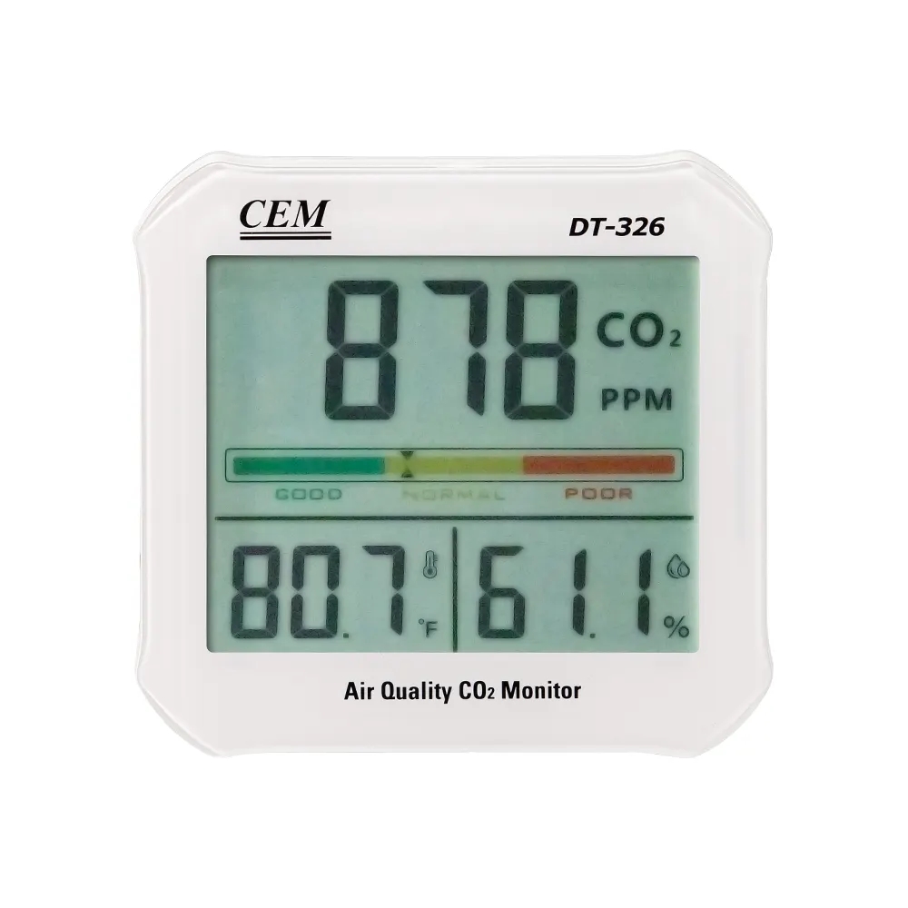 CEM DT-326 5000ppm มินิ NDIR CO2เซ็นเซอร์ตรวจสอบก๊าซคาร์บอนไดออกไซด์ตรวจจับ