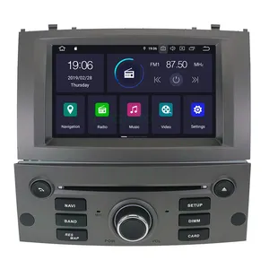 Krando gps radio multimedia for peugeot 407 car dvd navigation system krando android 7.1 2004 2010