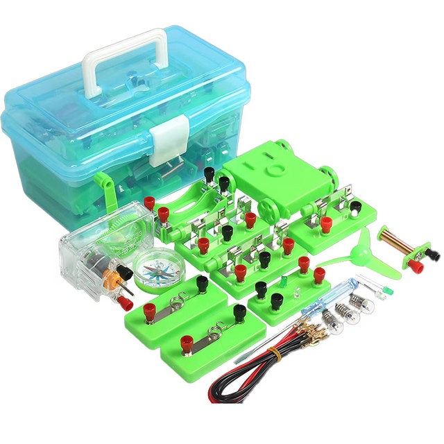 Physics Labs Circuit Learning Kit Basic Electricity Discovery Principles Kit for School Student Science Study Parallel Parts