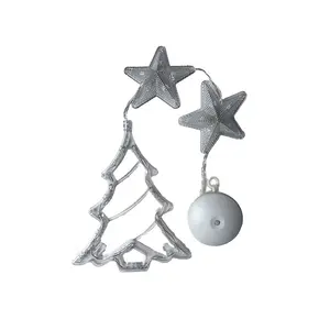 Hn Offre Spéciale LED décoration de noël fournitures toile de fond fenêtre mur noël lumières extérieures pour la décoration d'arbre de noël