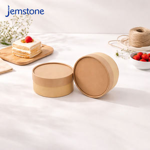 Biodegradable Food Grade Basque Cake <b>Dessert</b> Cylindrical Cardboard <b>Box</b> Cheesecake Container Luxury Kraft Paper Tube Packaging - Product Image 5