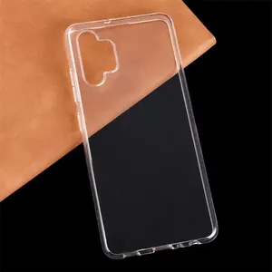 for Samsung Galaxy A32 4G Clear TPU Silicone Cases Soft Rubber Mobile Phone Cover