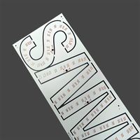 Panneau de signalisation LED haute fréquence Wenqi, carte de circuit imprimé FR-4, circuit flexible pour éclairage LED d'alphabet personnalisé, OEM, MOQ 1 pièce
