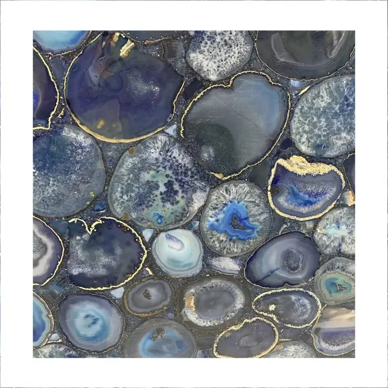 Blue Agate Stone Semi-Agate Stone for Countertops , Bar tops, Kitchen Tops, Desktop