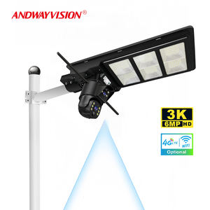 Đèn năng lượng mặt trời ngoài trời 300W 200W 4G Wifi chống nước, tích hợp <span class=keywords><strong>camera</strong></span> giám sát ban đêm CMOS, đèn đường năng lượng mặt trời - Product Image 2