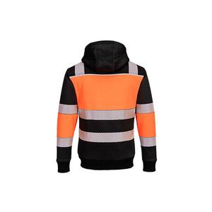 PORTWEST - PW377OBRM PW3 Sweat à capuche d'hiver zippé Classe 1 Orange/Noir-EAN 5036108391745 HI-VIS WORKWEAR - Product Image 2