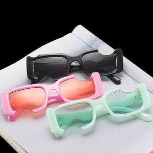 Gafas de Sol Retro al por Mayor con Marco Negro y Verde en Forma de X, Gafas de Sol Cuadradas con Marco Pequeño para Hombre y Mujer - Product Image 3