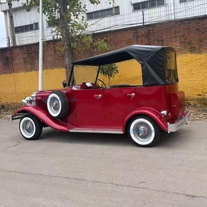 Auto Clásico Rojo Personalizado con Capota Negra, Vehículo de Turismo Elegante de Alto Rendimiento, Legal para Circular en la Calle, con Nueva Energía - Product Image 4