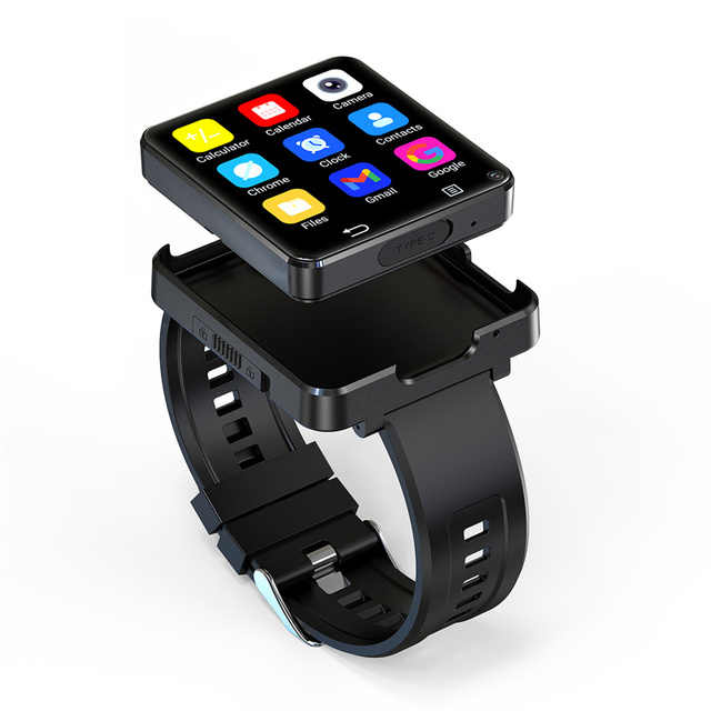 Detachable Into Mobile Phones Smart Watch Compatible for Android 11.0, 4G Internet GPS Dual Camera Sim Card Support Smartwatch