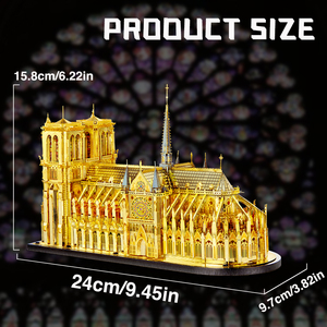 <span class=keywords><strong>Piececool</strong></span> Modèle en métal DIY Offre Spéciale <span class=keywords><strong>3D</strong></span> Casse-tête créatif Cadeau <span class=keywords><strong>Puzzle</strong></span> <span class=keywords><strong>3D</strong></span> Église Notre Dame Casse-tête en métal doré <span class=keywords><strong>3D</strong></span> pour adultes - Product Image 5