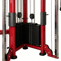Kpeakfit Appareil d'entraînement fonctionnel compact à poulies doubles réglables, machine à câbles pour usage domestique et commercial, exercice complet du corps