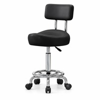 Tabouret de bar pivotant en cuir certifié CE, réglable en hauteur, pour salon de coiffure, comptoir de bar, vente directe en gros