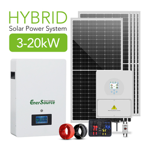 5KW năng lượng mặt trời nhà hệ thống với 48 <span class=keywords><strong>Volt</strong></span> 100Ah 5kwh Pin lưu trữ treo tường MPPT điều khiển Tấm pin mặt trời - Product Image 1