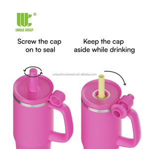 40oz cốc bằng thép không gỉ rơm đôi Tường Cách Nhiệt Du Lịch Mug tái sử dụng tràn bằng chứng cốc Cà Phê chai nước thể thao có thể - Product Image 4