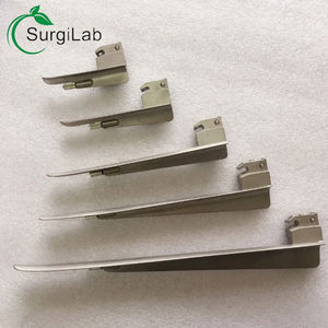 Dokter Hewan anestesi medis <span class=keywords><strong>Laryngoscope</strong></span> 5 pisau dan pegangan kuningan untuk rumah sakit hewan peliharaan - Product Image 2